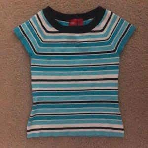 Blue striped shirt